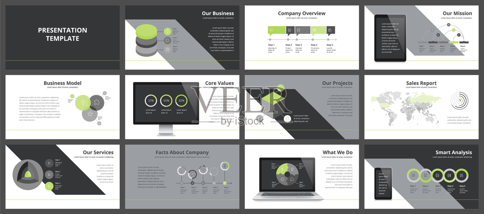 业务报告模板设计模板素材