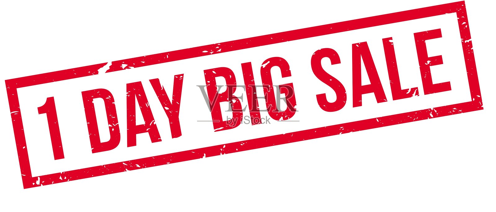 1日大减价橡皮图章设计元素图片