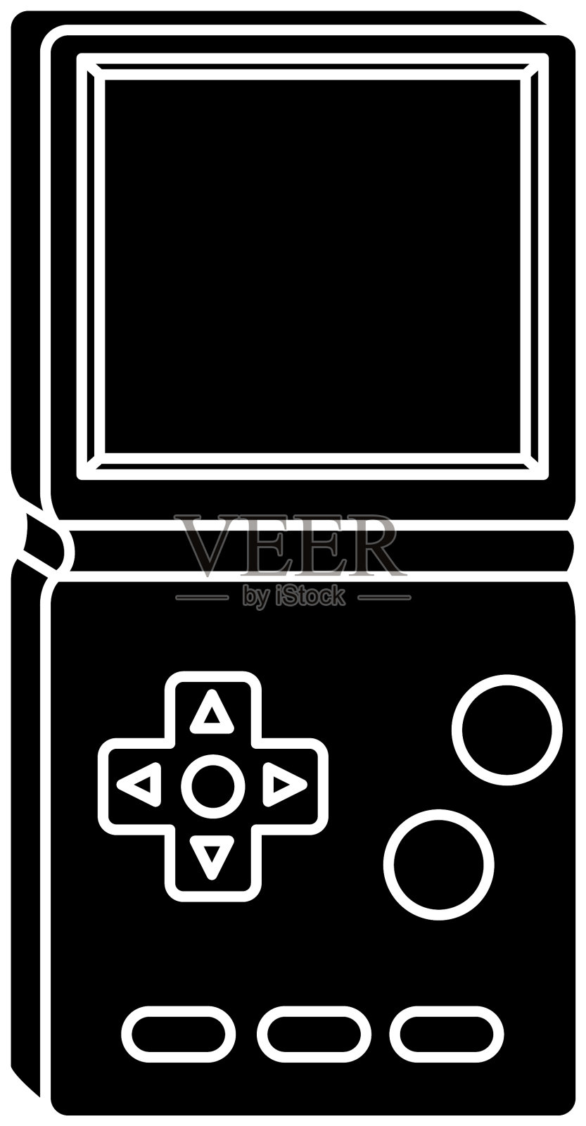 剪影视频游戏处理90年代风格插画图片素材