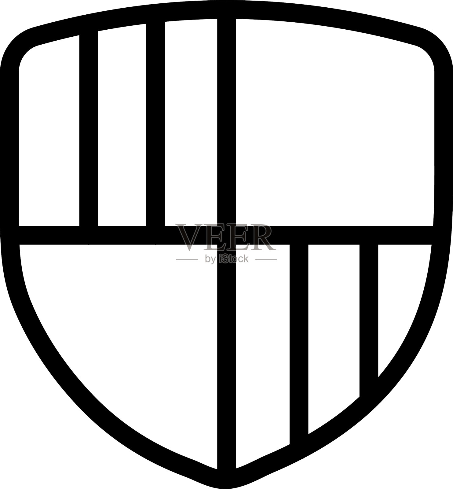 犯罪盾牌图标设计插画图片素材