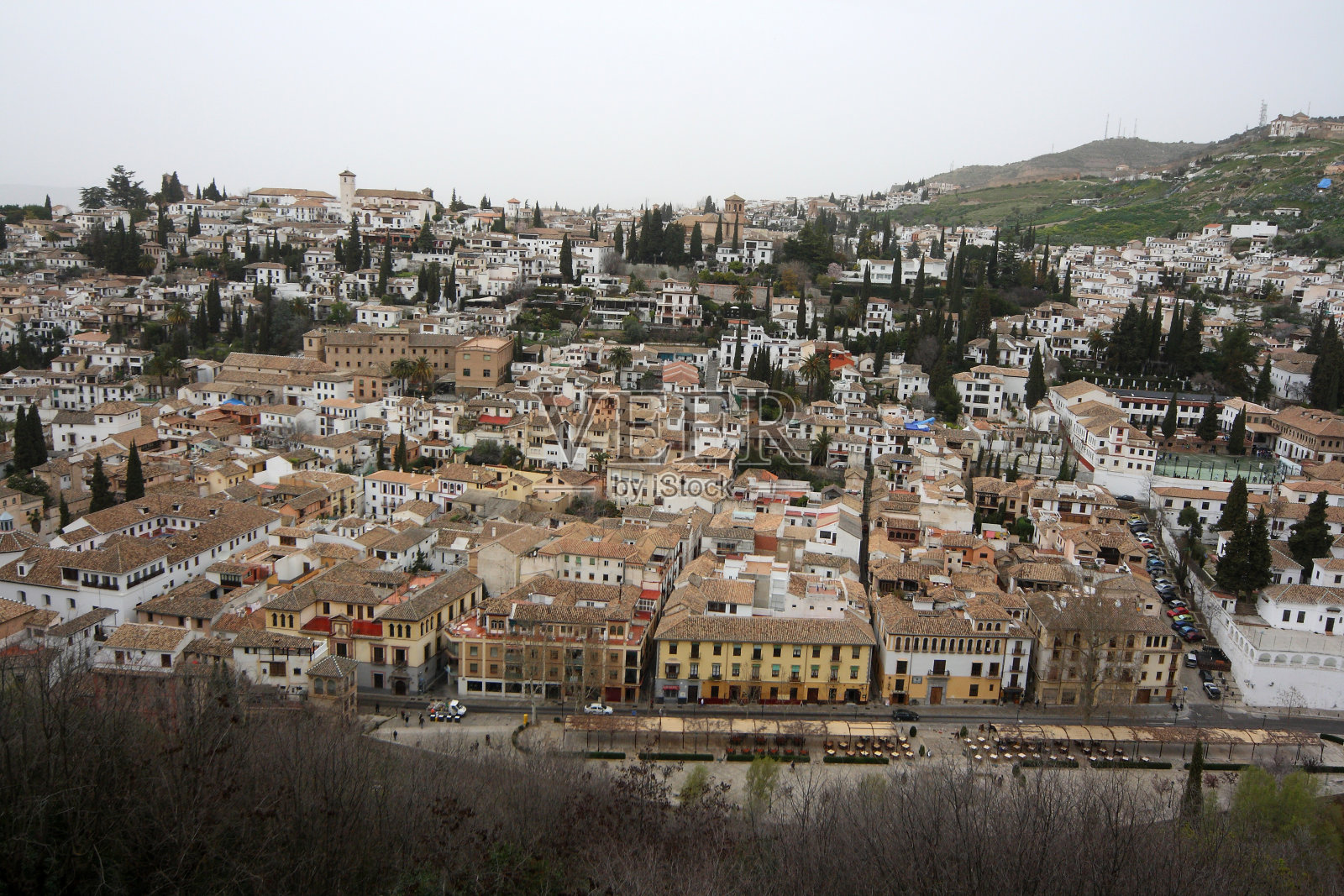 西班牙的阿尔罕布拉宫建筑群照片摄影图片