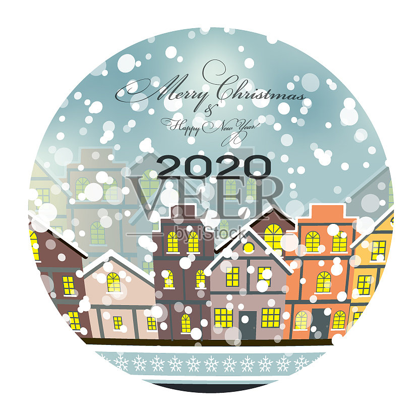 2020新年快乐，圣诞喜结良缘设计元素图片