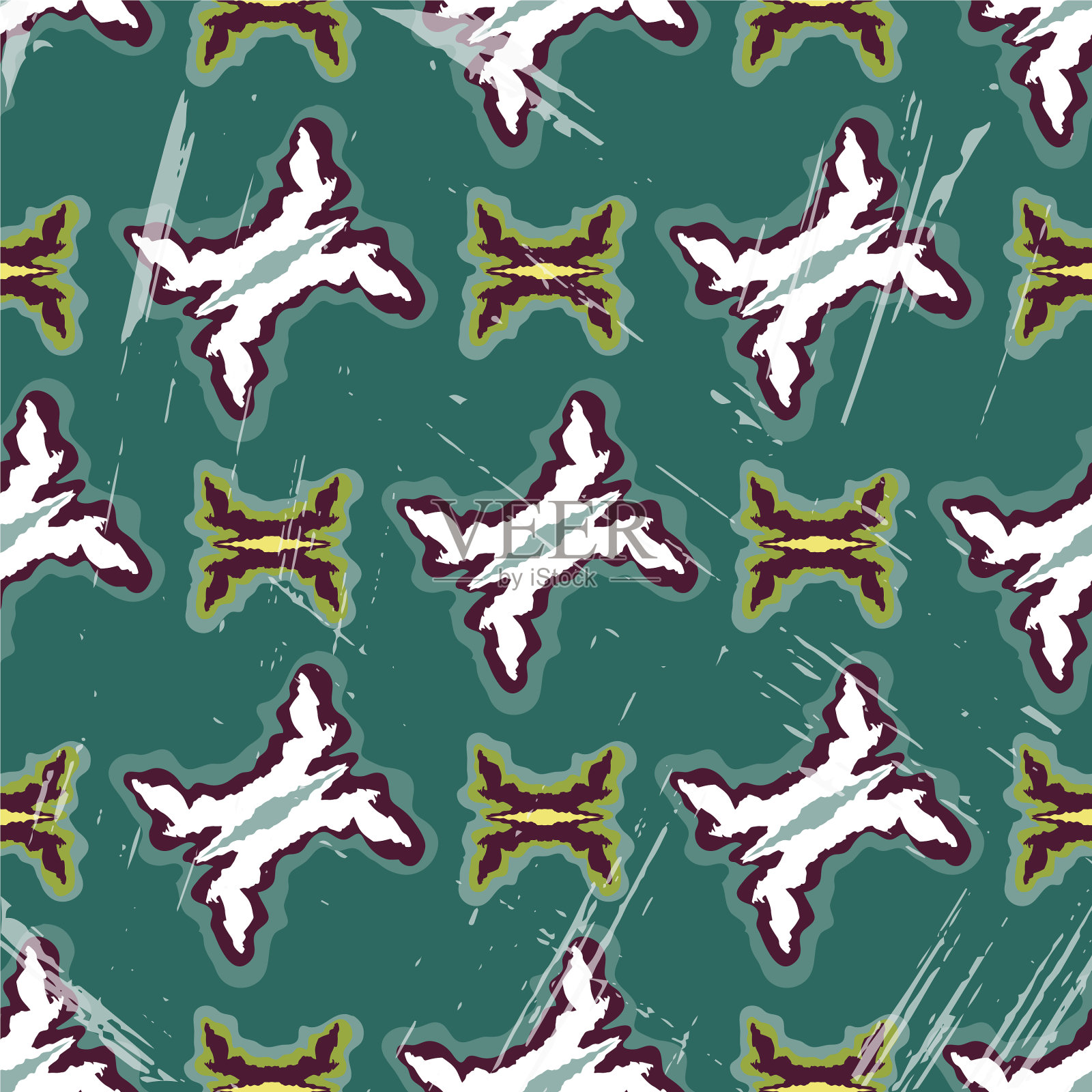 明亮的无缝几何图案为您的设计插画图片素材