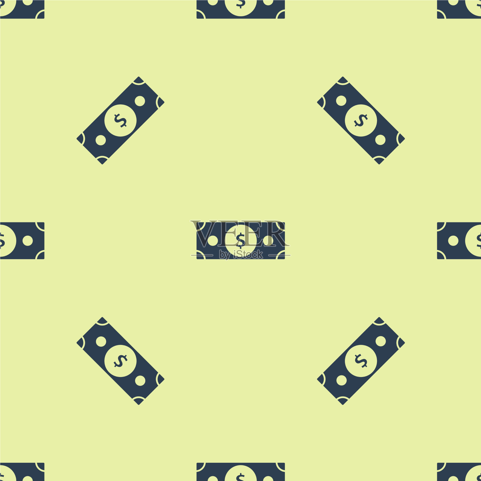 蓝色的栈纸钱现金图标孤立插画图片素材