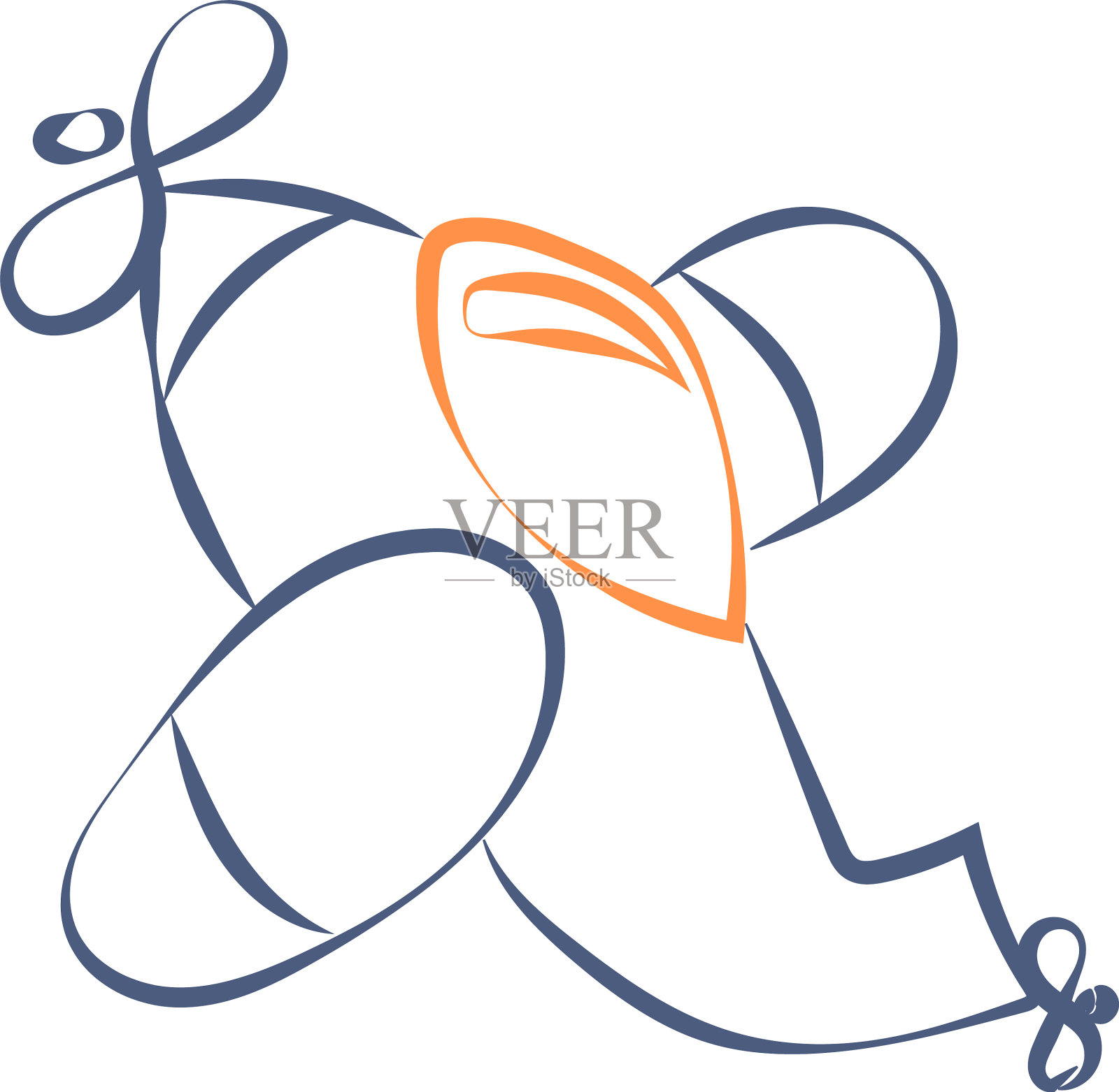 在白色背景上绘制飞机设计元素图片