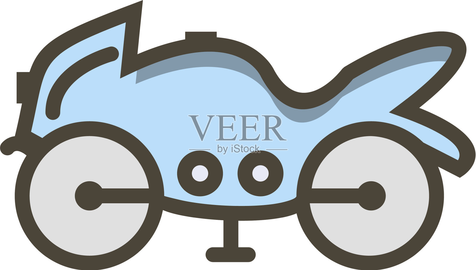 沉重的自行车图标设计元素图片