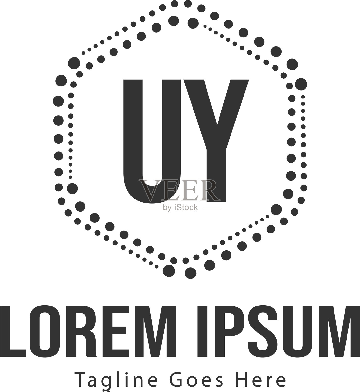 Uy字母标志设计创意现代Uy字母图标素材