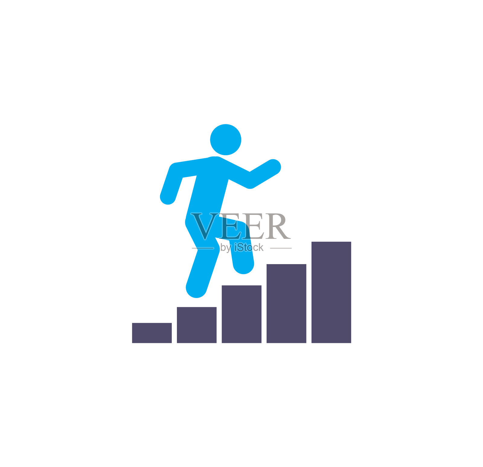 业务人员图标的背景图形和图标素材