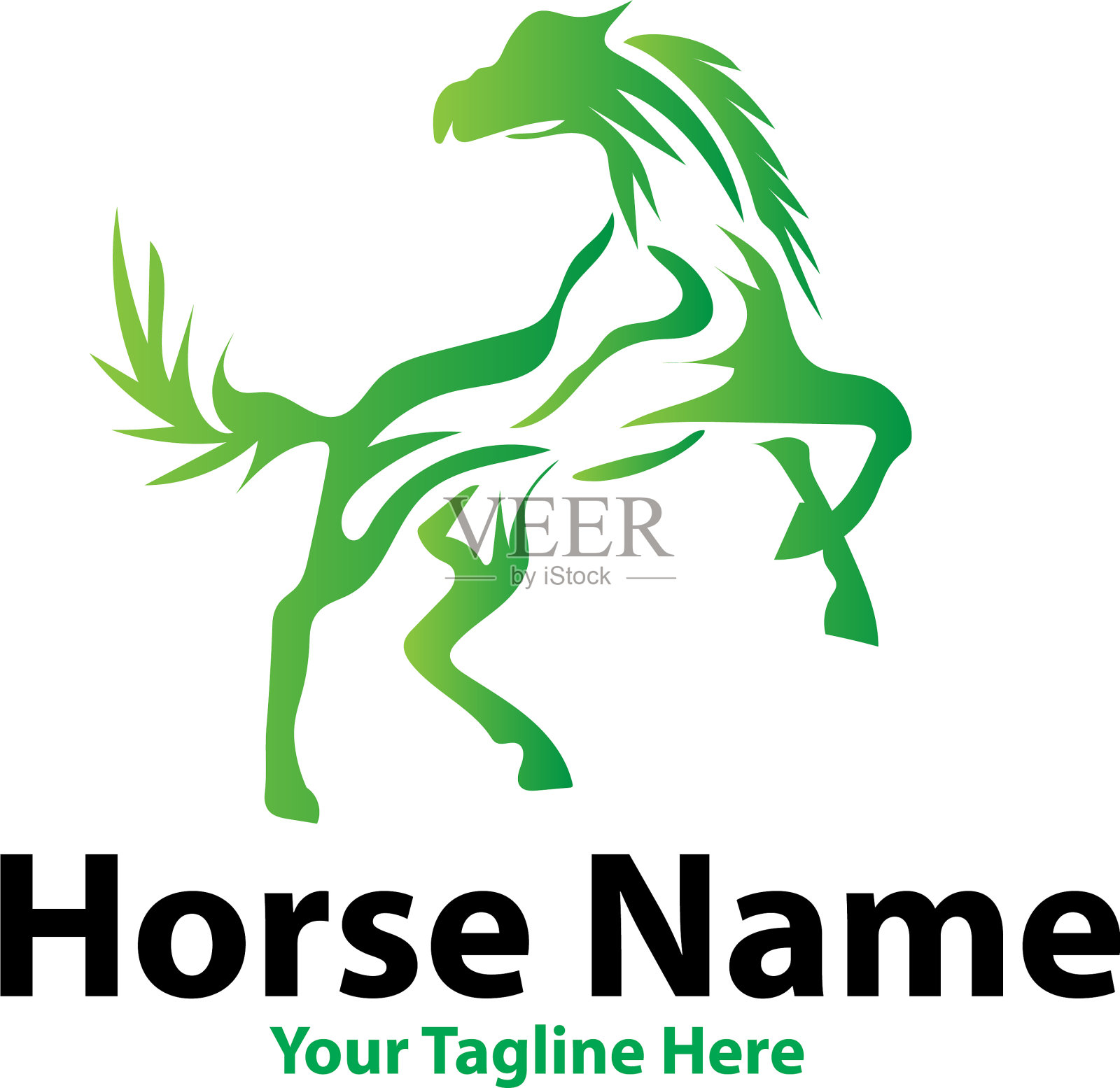 马力标志设计插画图片素材