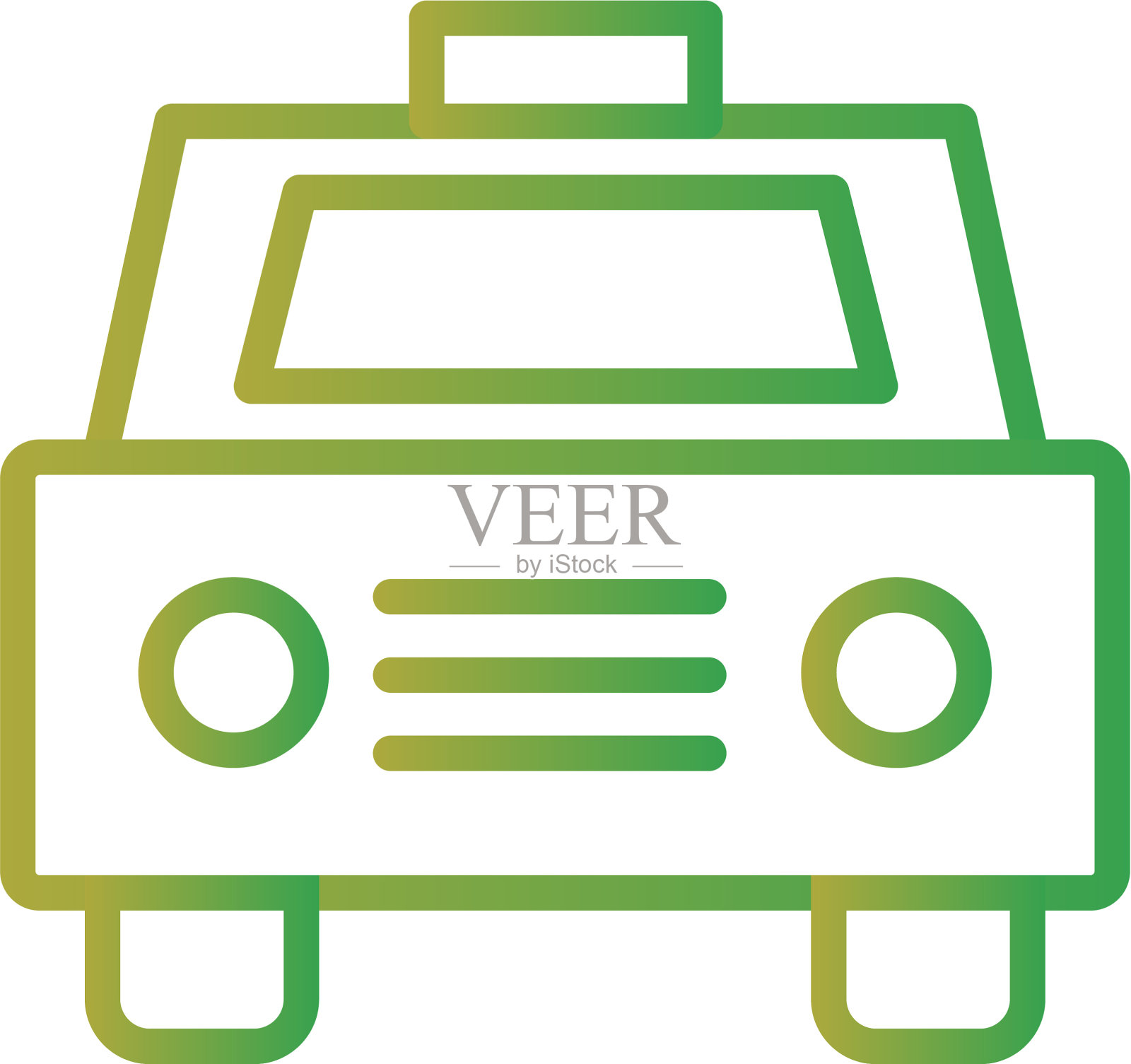 出租车图标设计元素图片