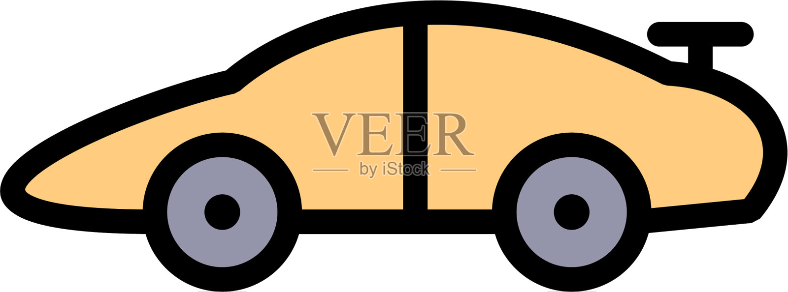 跑车图标设计元素图片