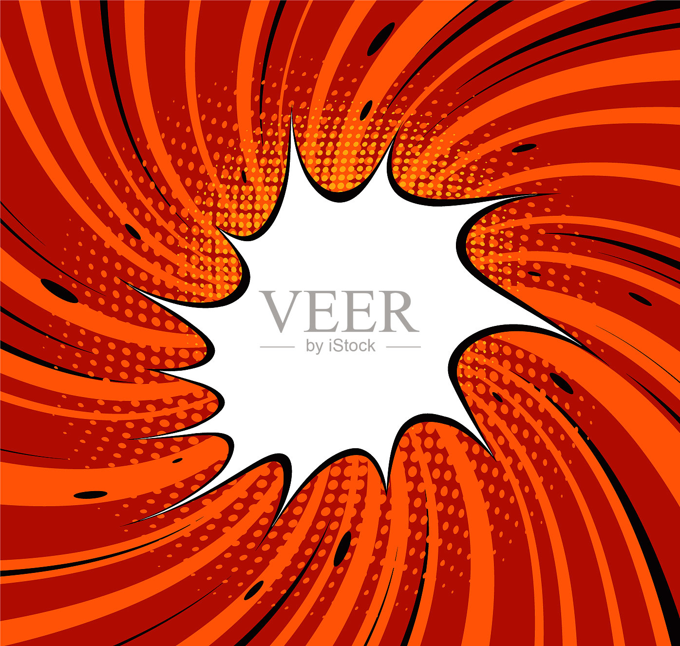 漫画爆炸流行艺术复古风格卡通插画图片素材