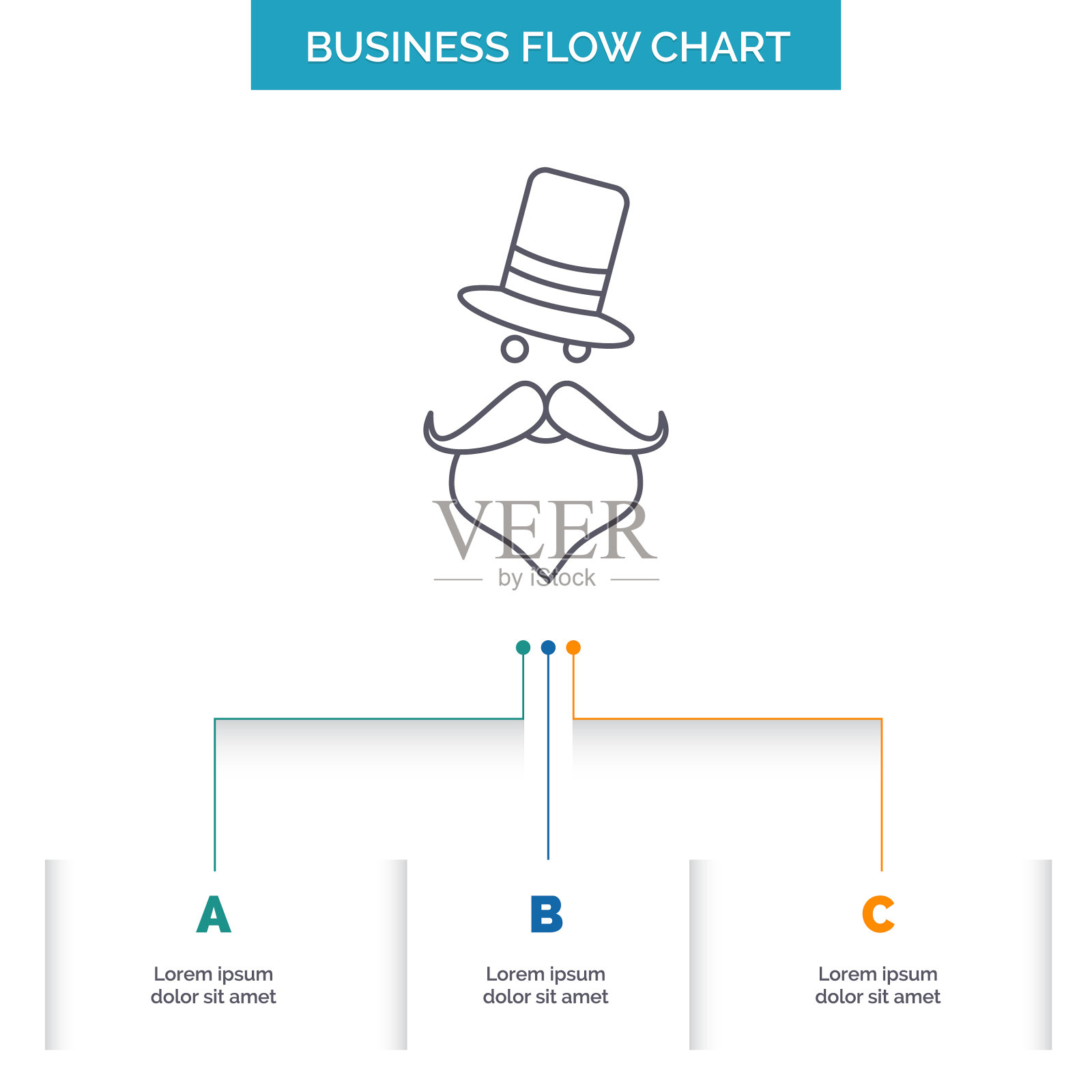 胡子潮人movember圣诞老人帽子插画图片素材