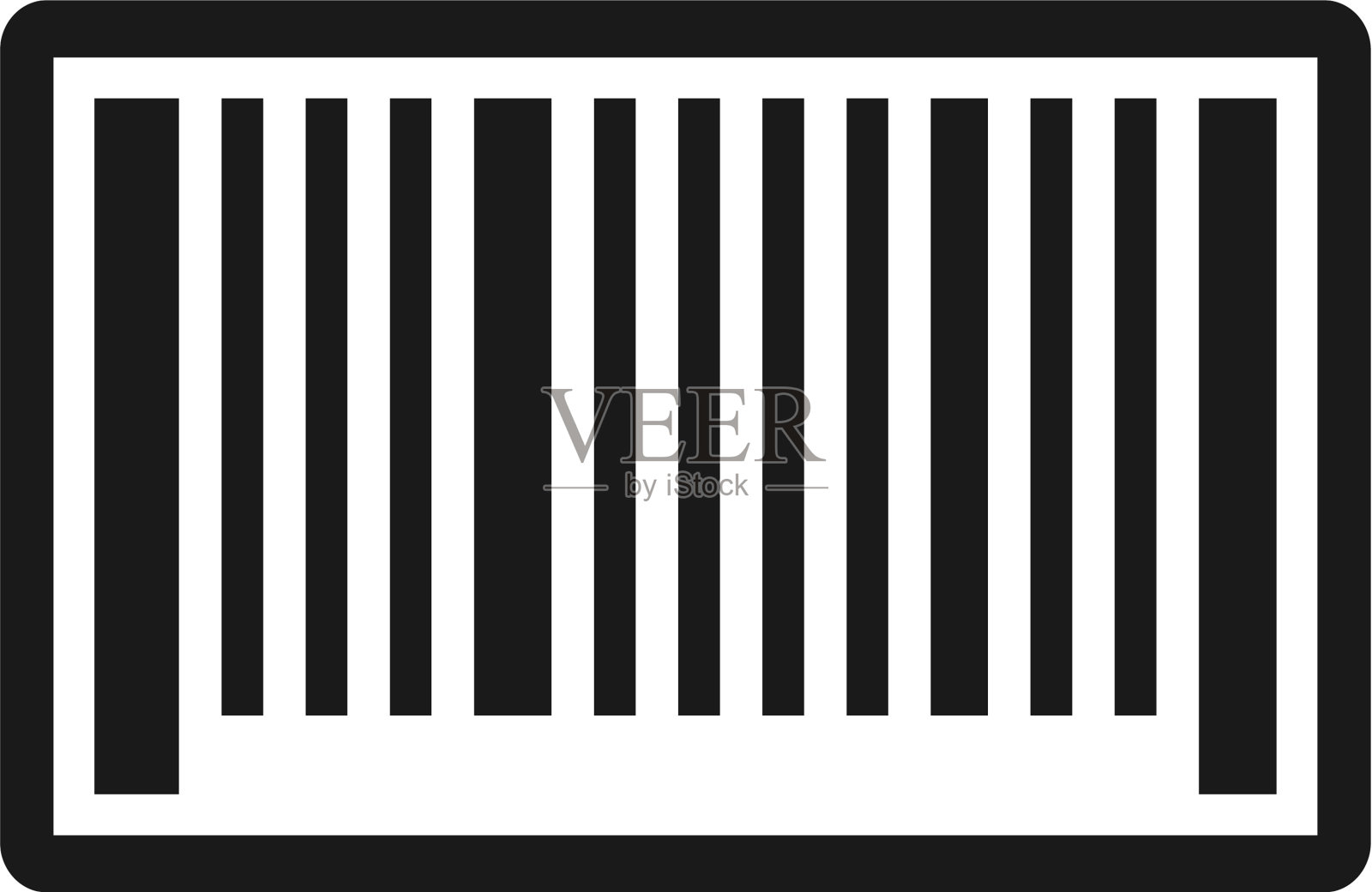 条形码的图标设计元素图片