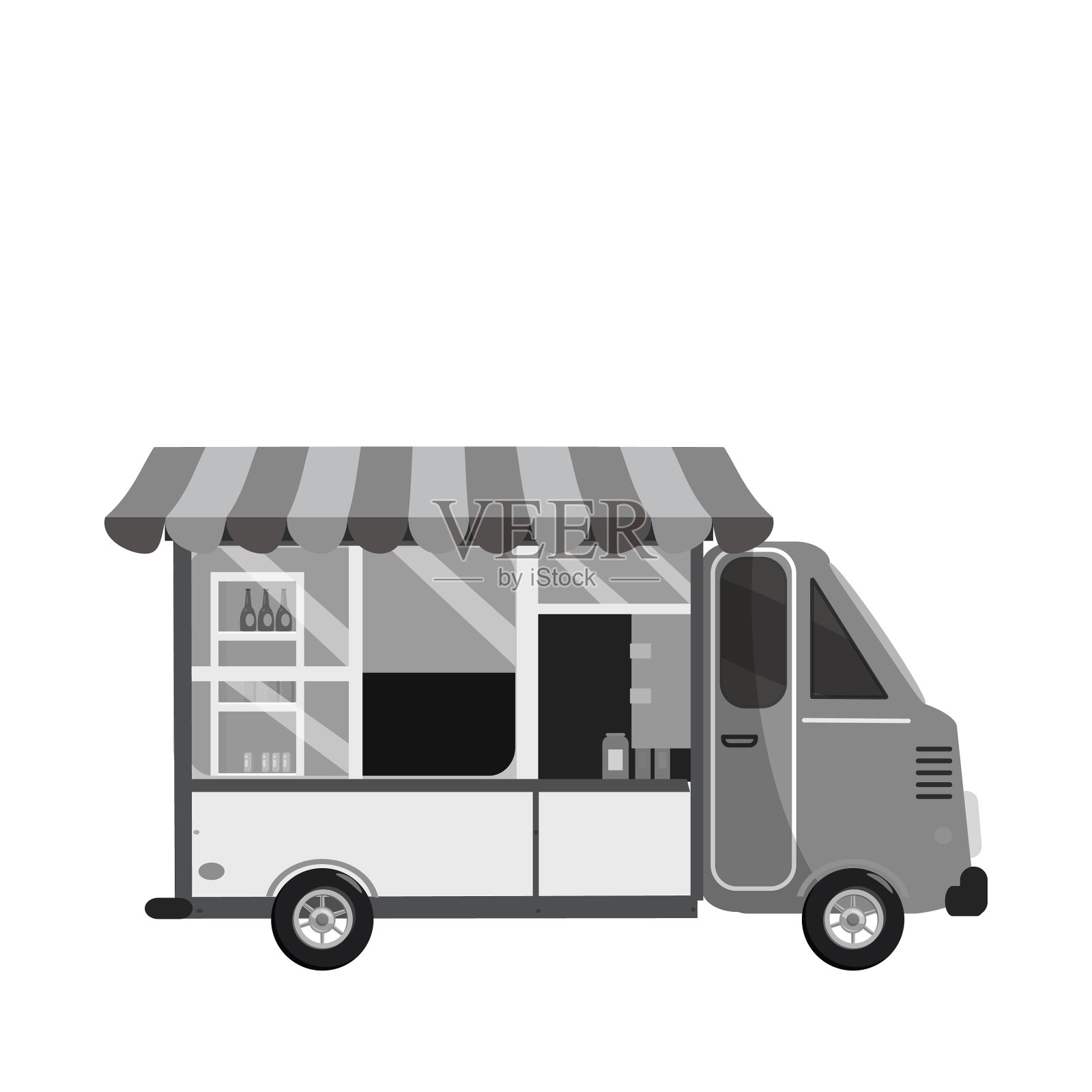 用于汽车品牌的卡车模板设计元素图片