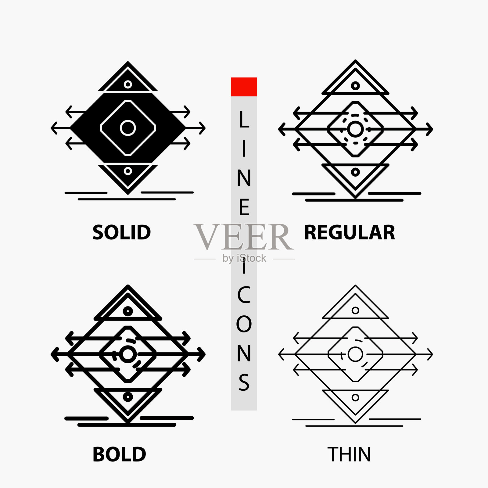 交通车道、道路标志、安全标志在稀图标素材