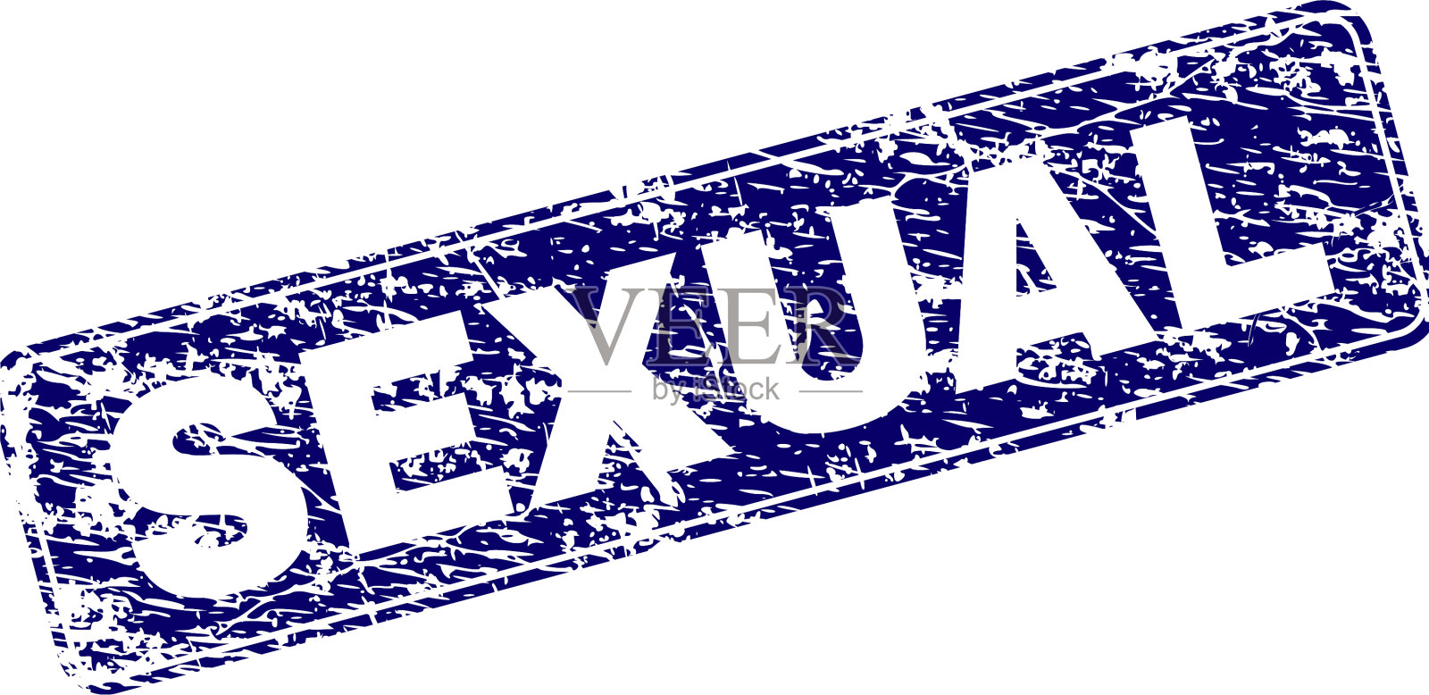 Grunge性框圆角矩形邮票插画图片素材