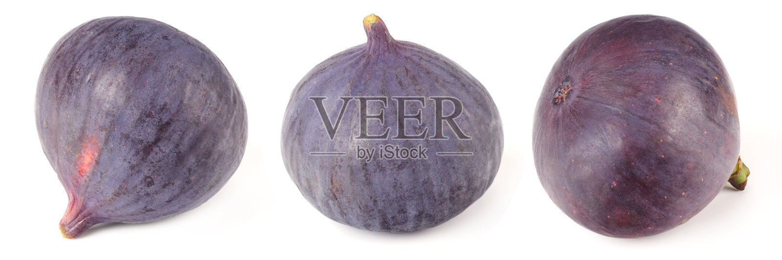 无花果集合。一个无花果孤立在白色的背景。食物照片摄影图片