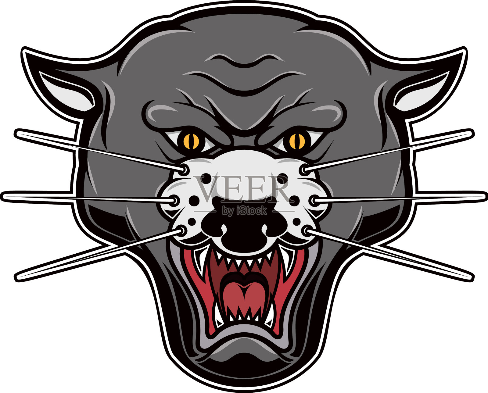 泛tera头在白色背景设计元素设计元素图片