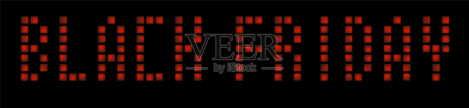 黑色星期五复古轻框架80年代的复古插画图片素材