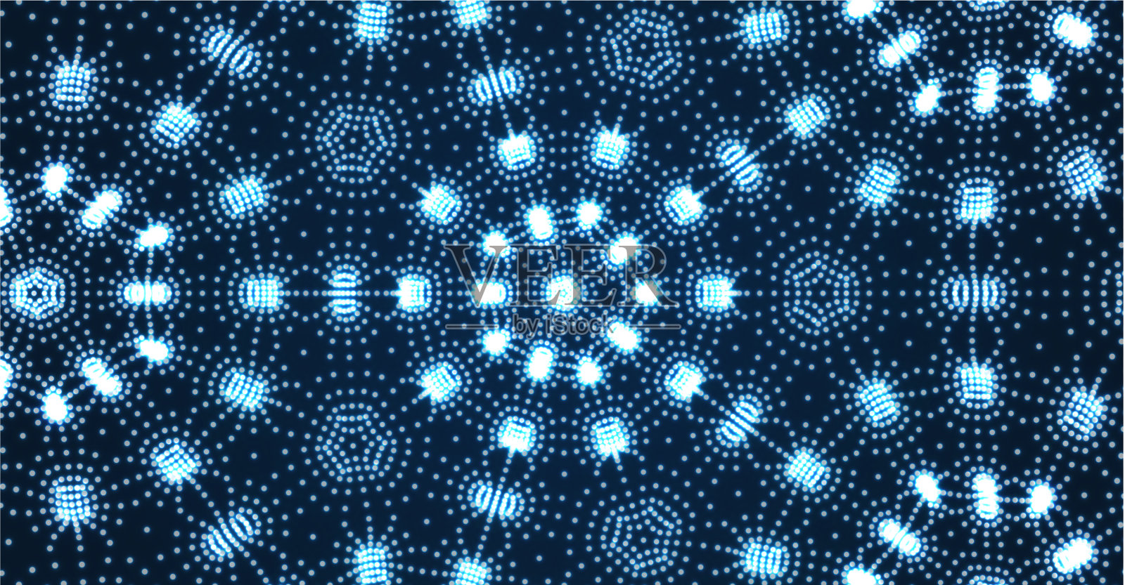 摘要科学技术背景下的三维网格插画图片素材