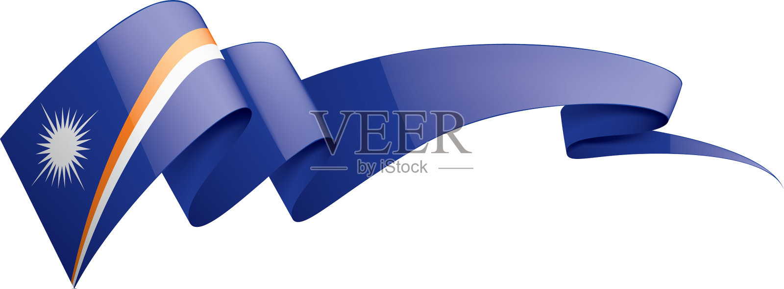 马绍尔群岛国旗上设计元素图片