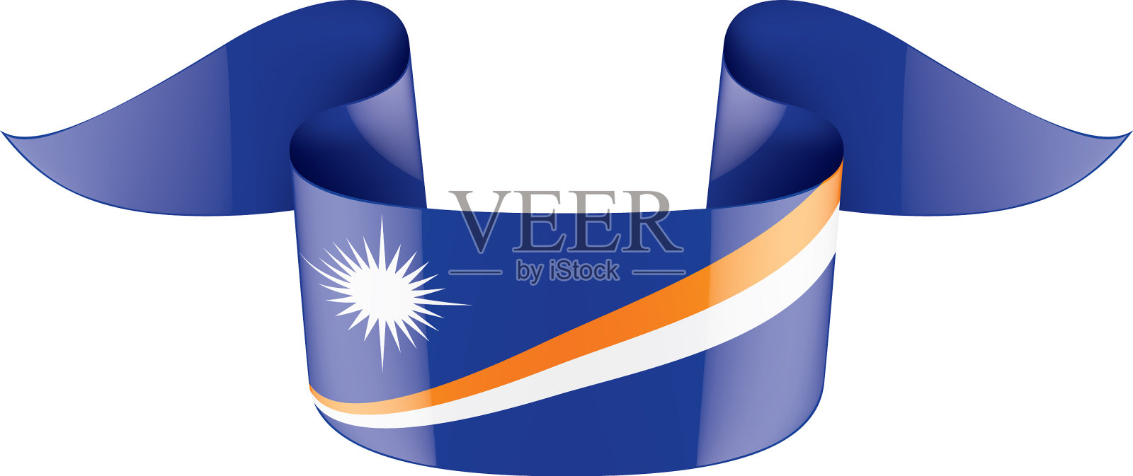 马绍尔群岛国旗上设计元素图片