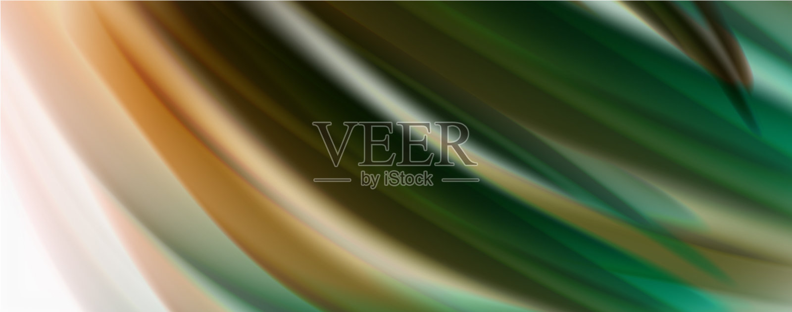 颜色流动的波浪液体概念抽象插画图片素材