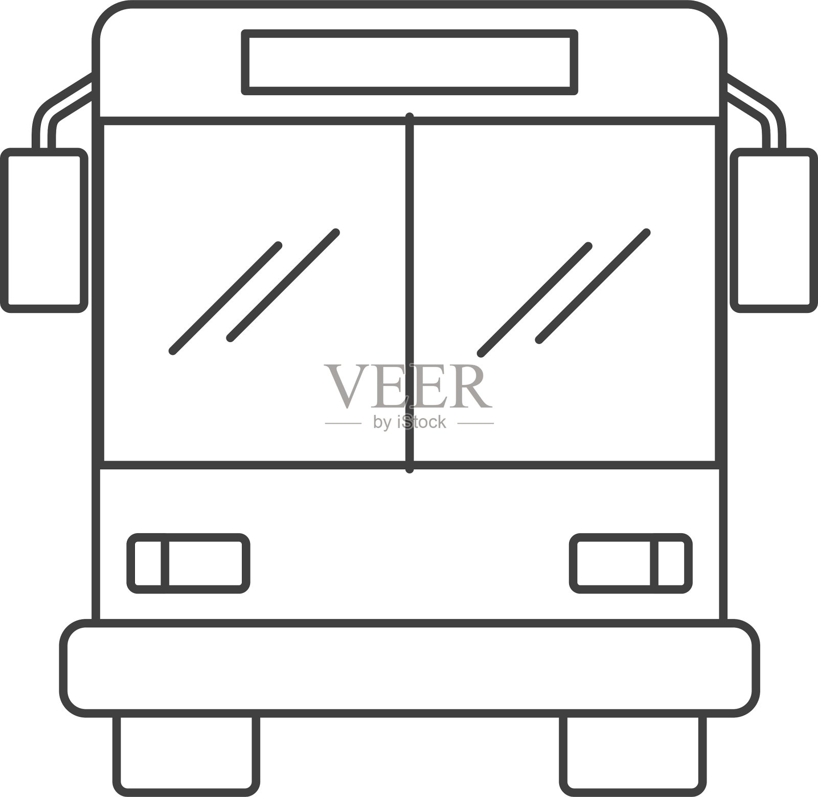 巴士车辆孤立图标插画图片素材