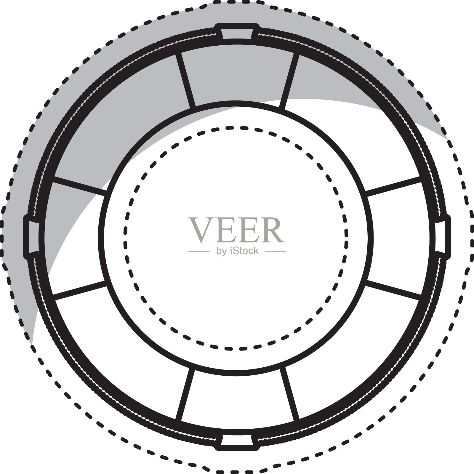 救生员浮孤立图标插画图片素材