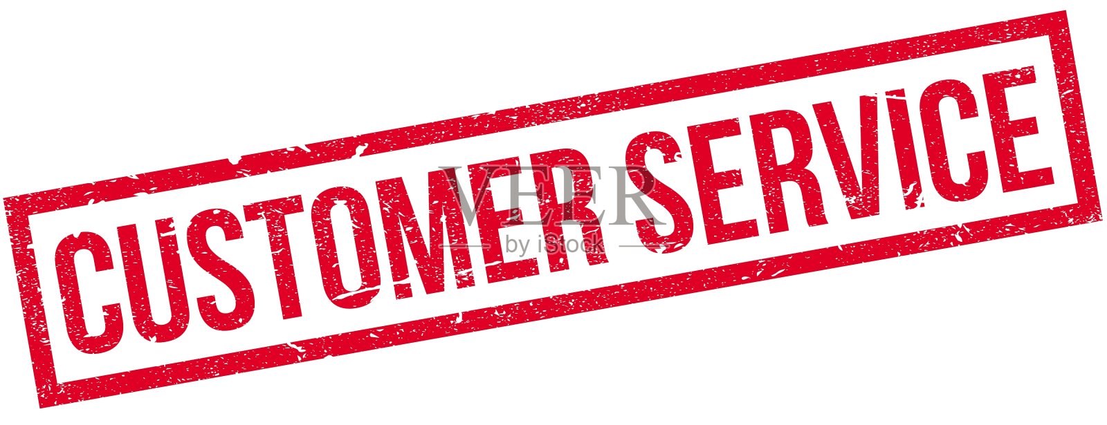 客户服务橡皮章插画图片素材