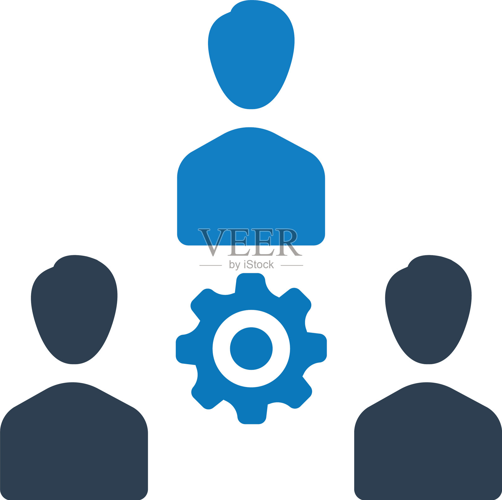 支持团队的图标插画图片素材