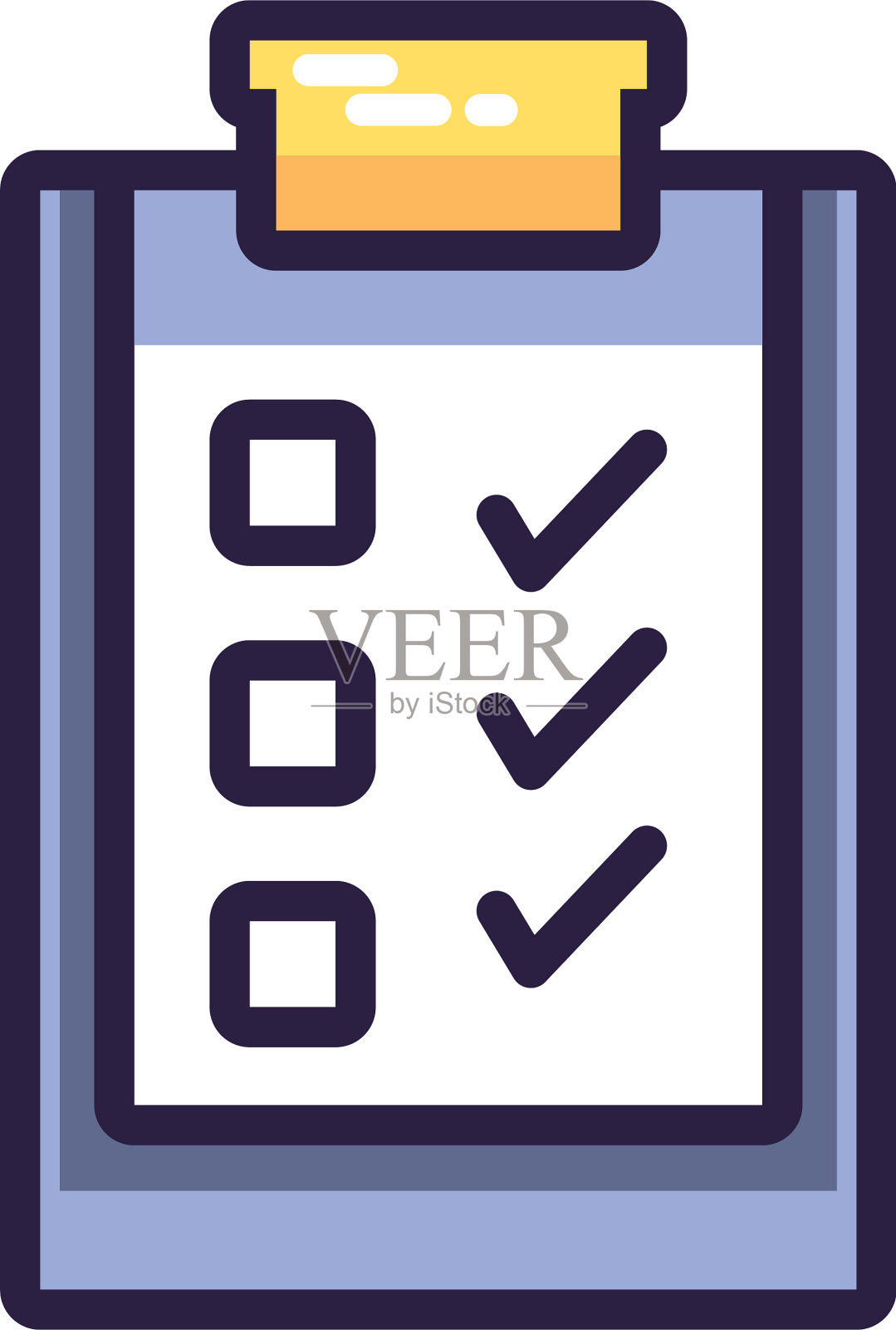 带有白纸背景的剪贴板设计元素图片