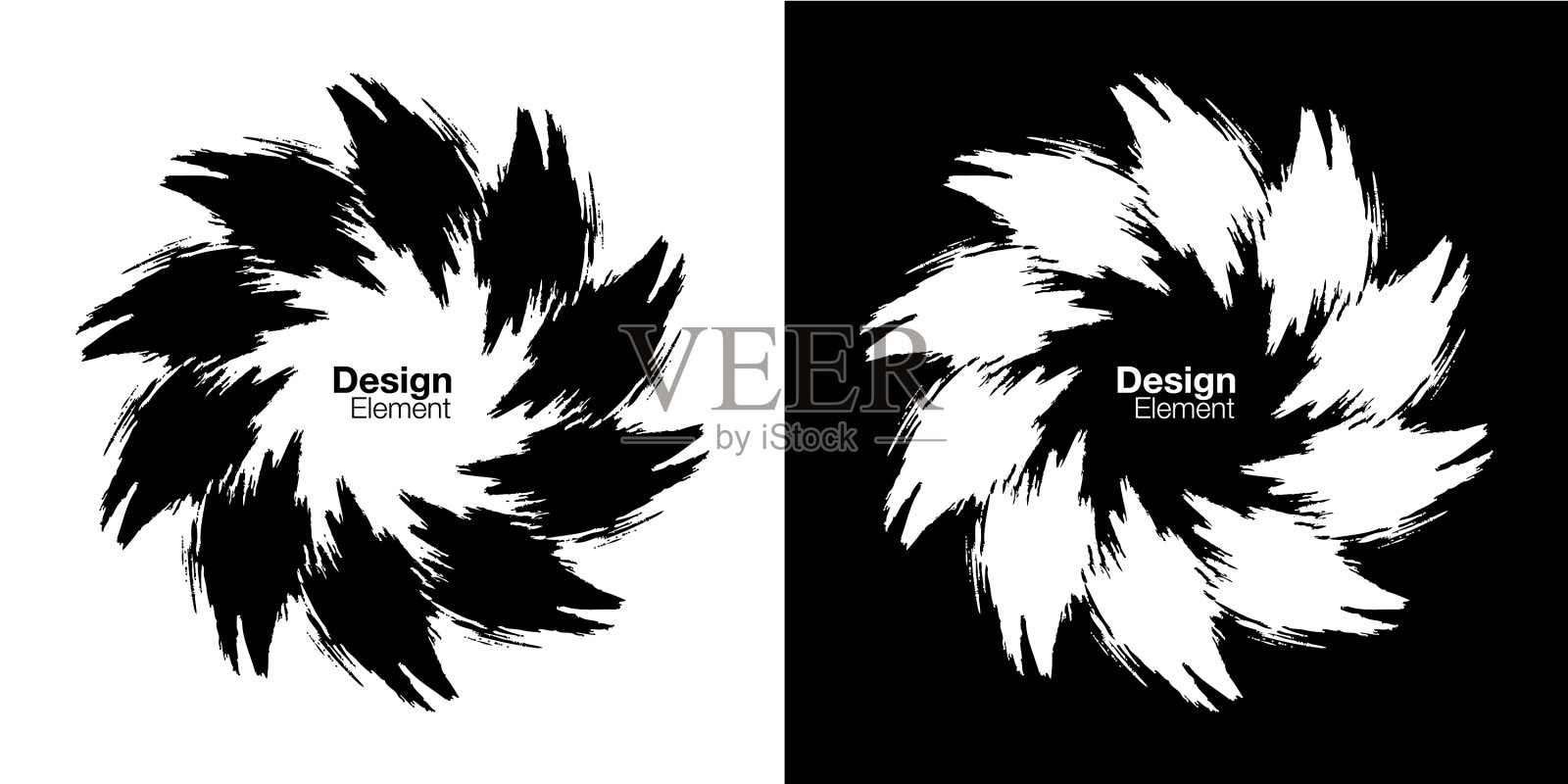 用画笔描圈画框手绘插画图片素材