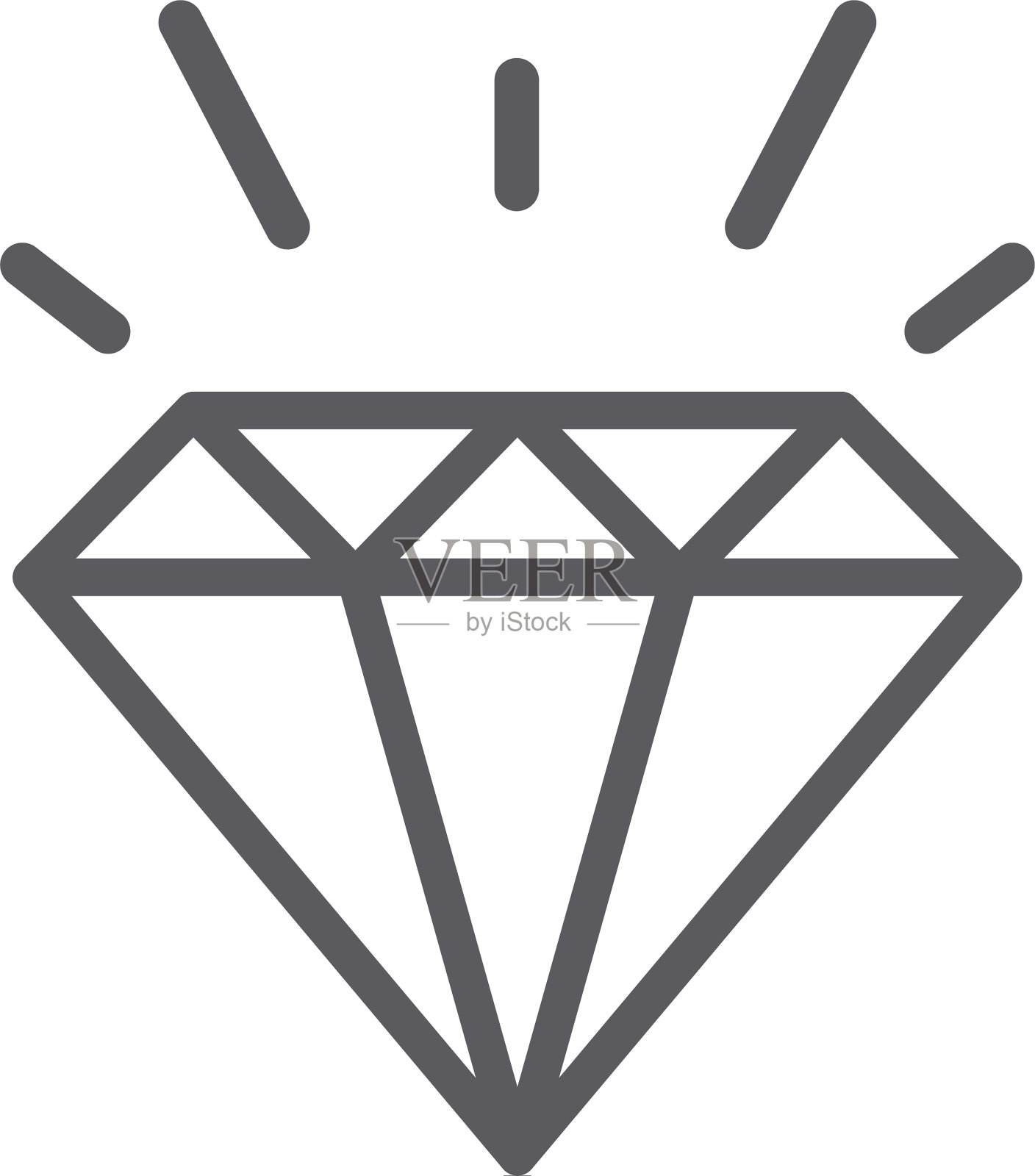 钻石标志模板插画图片素材