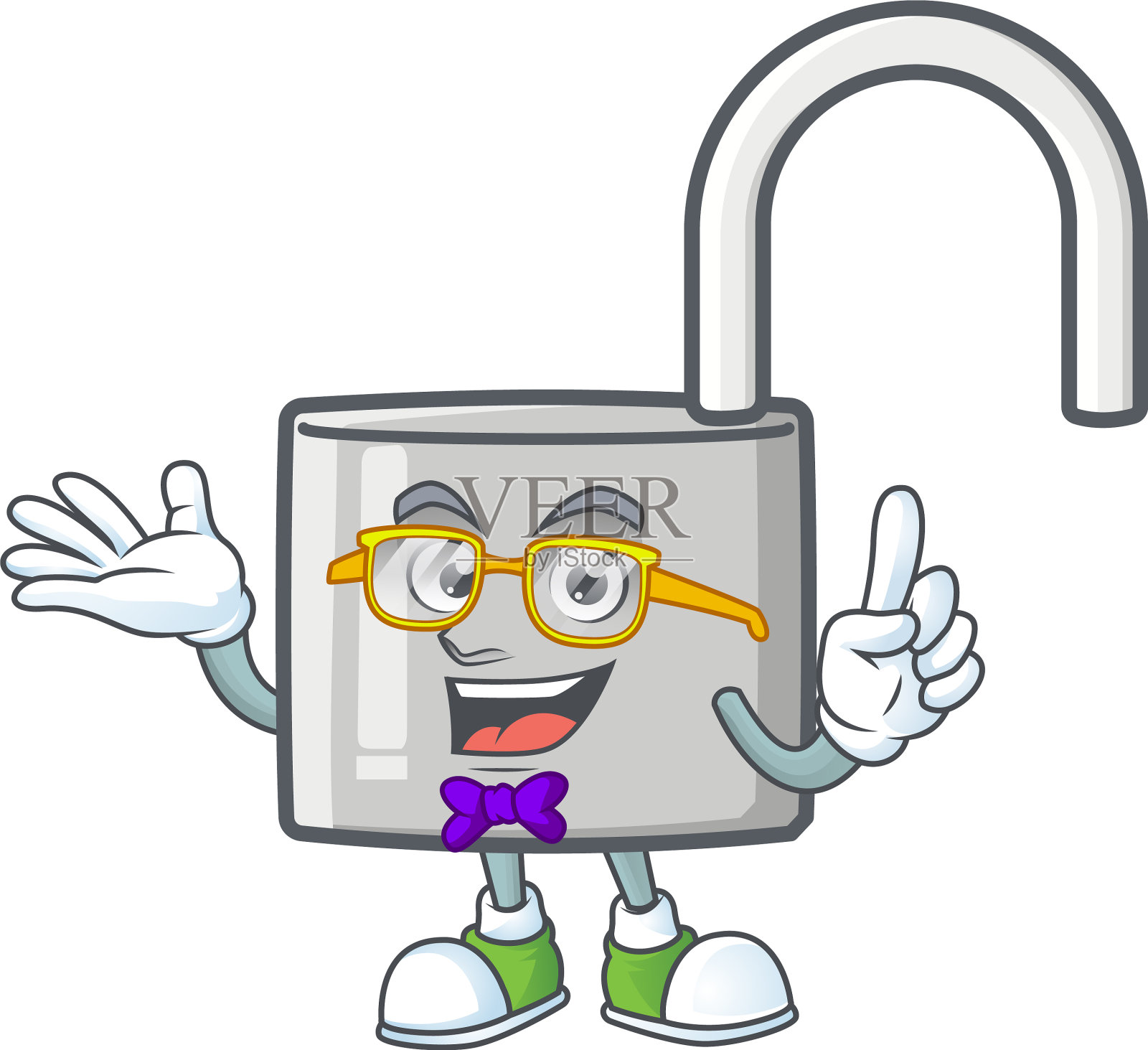 极客解锁键人物图标插画图片素材