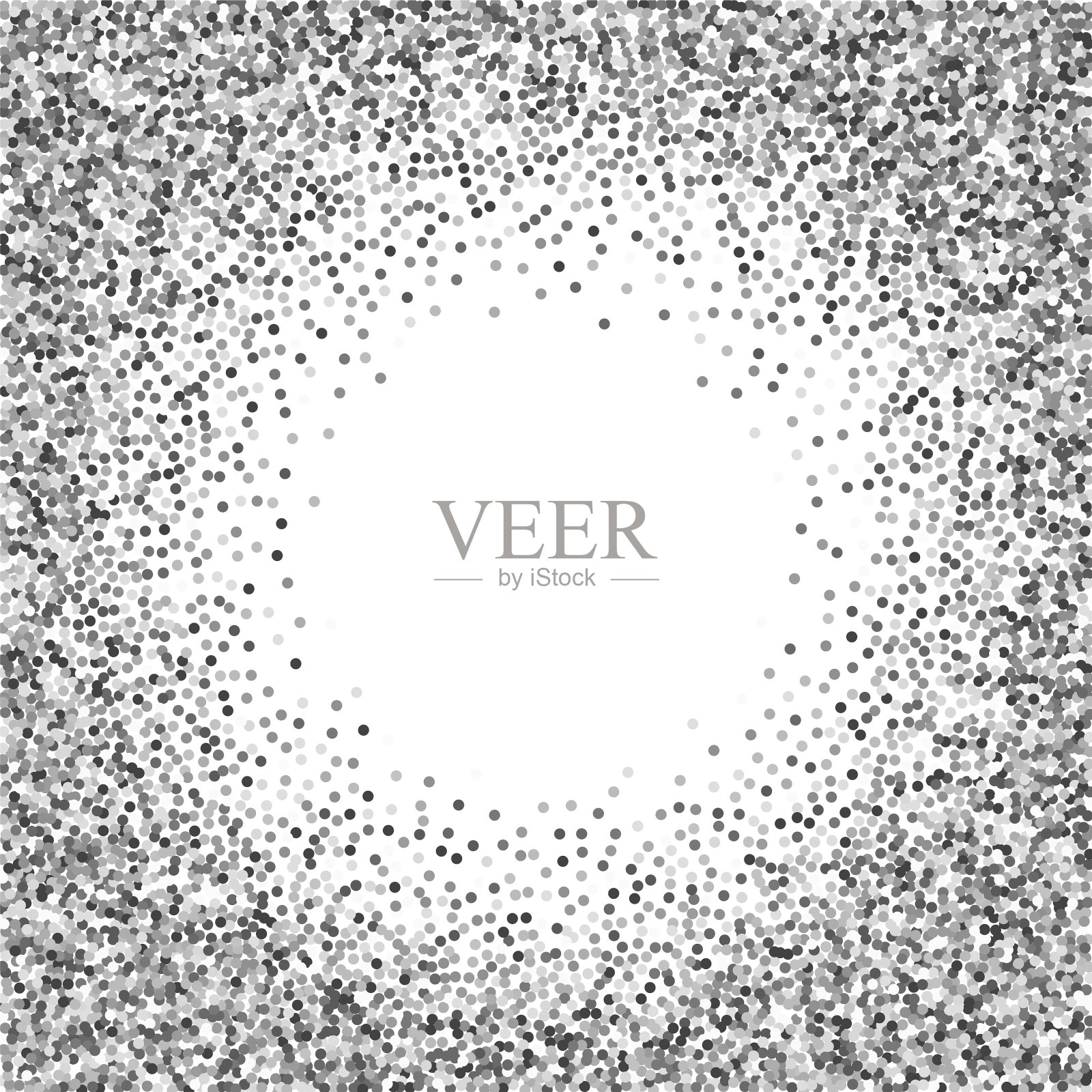 圆银闪闪豪华闪闪的五彩纸屑sc插画图片素材