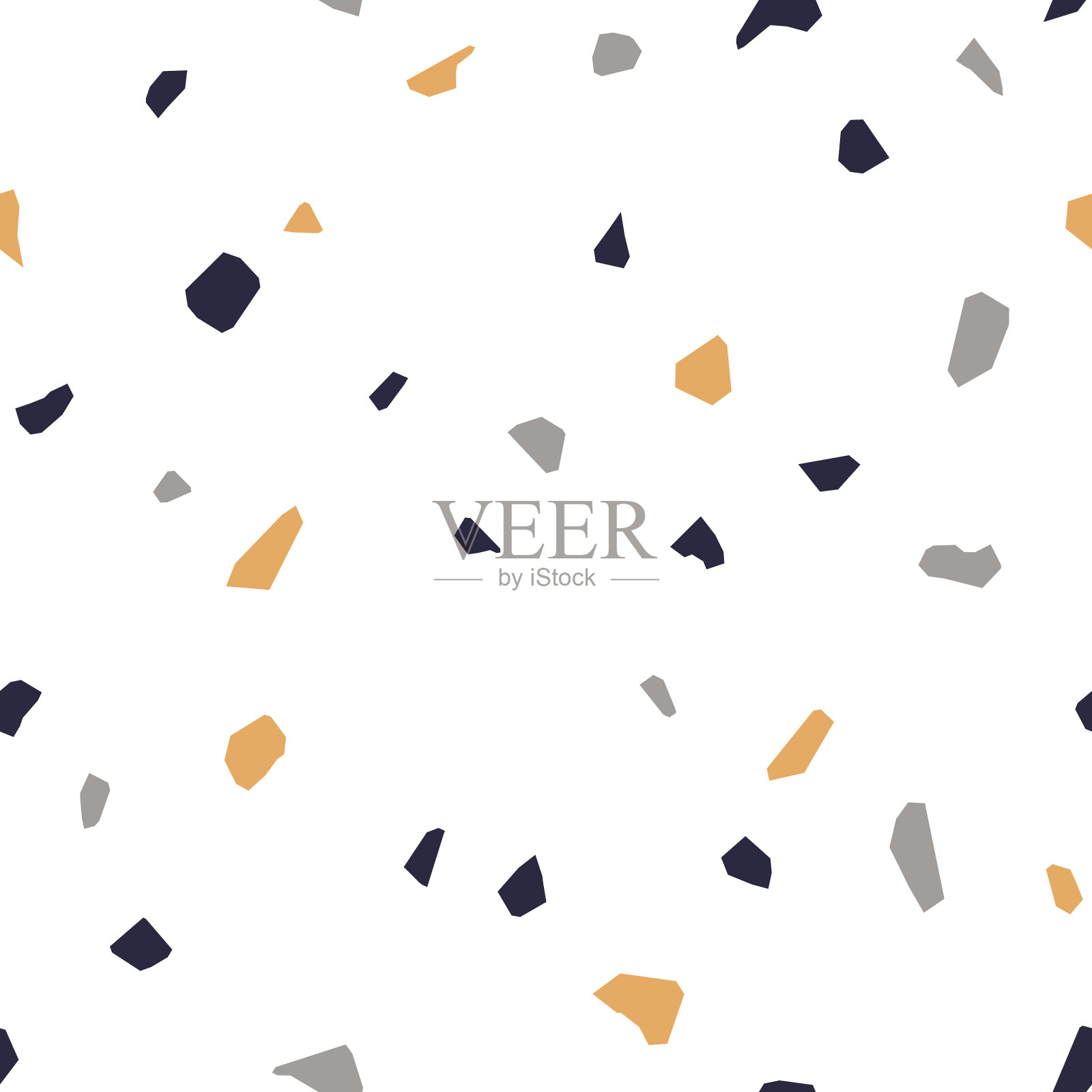 水磨石地板无缝图案插画图片素材