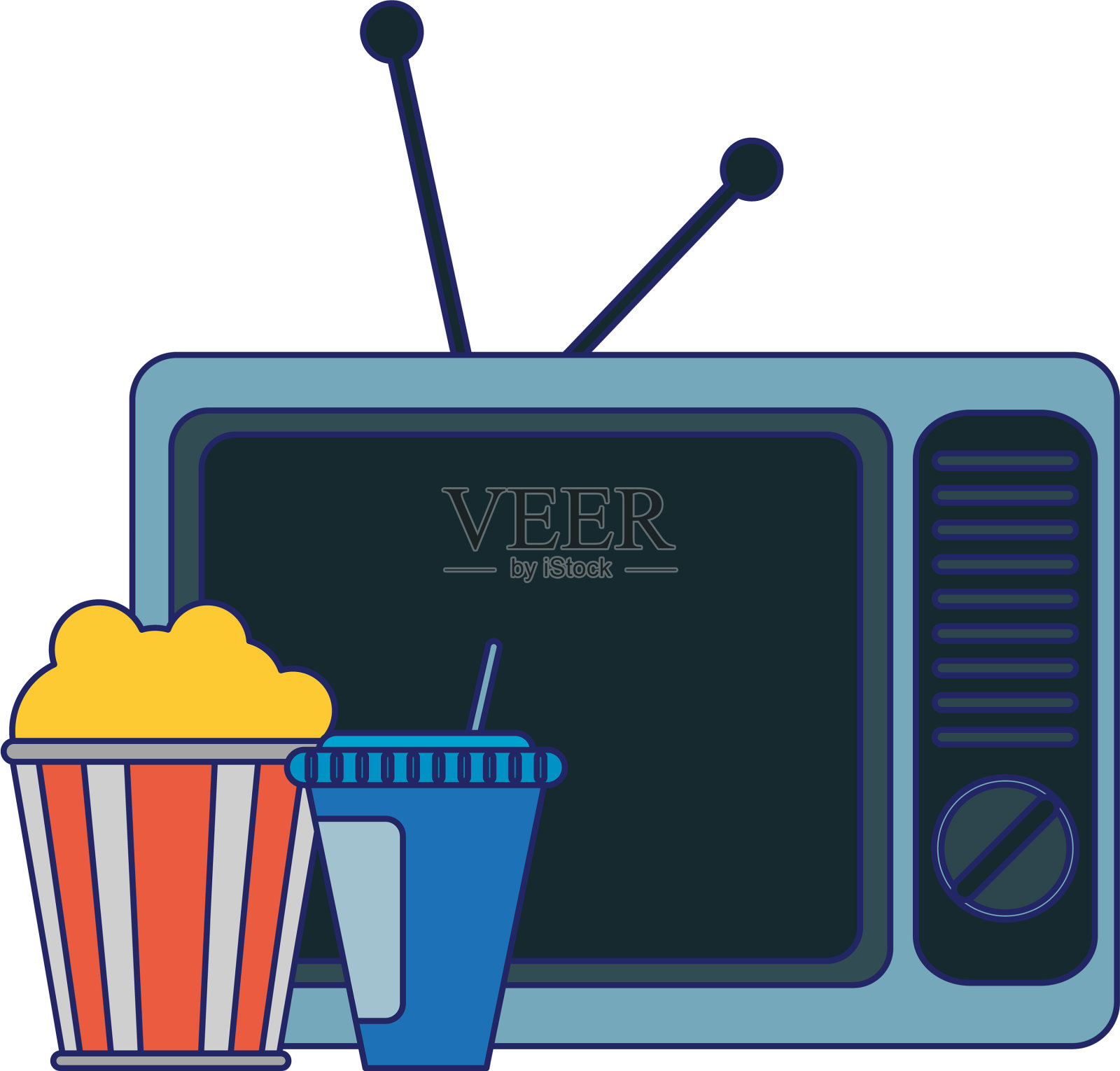 电影和电视插画图片素材