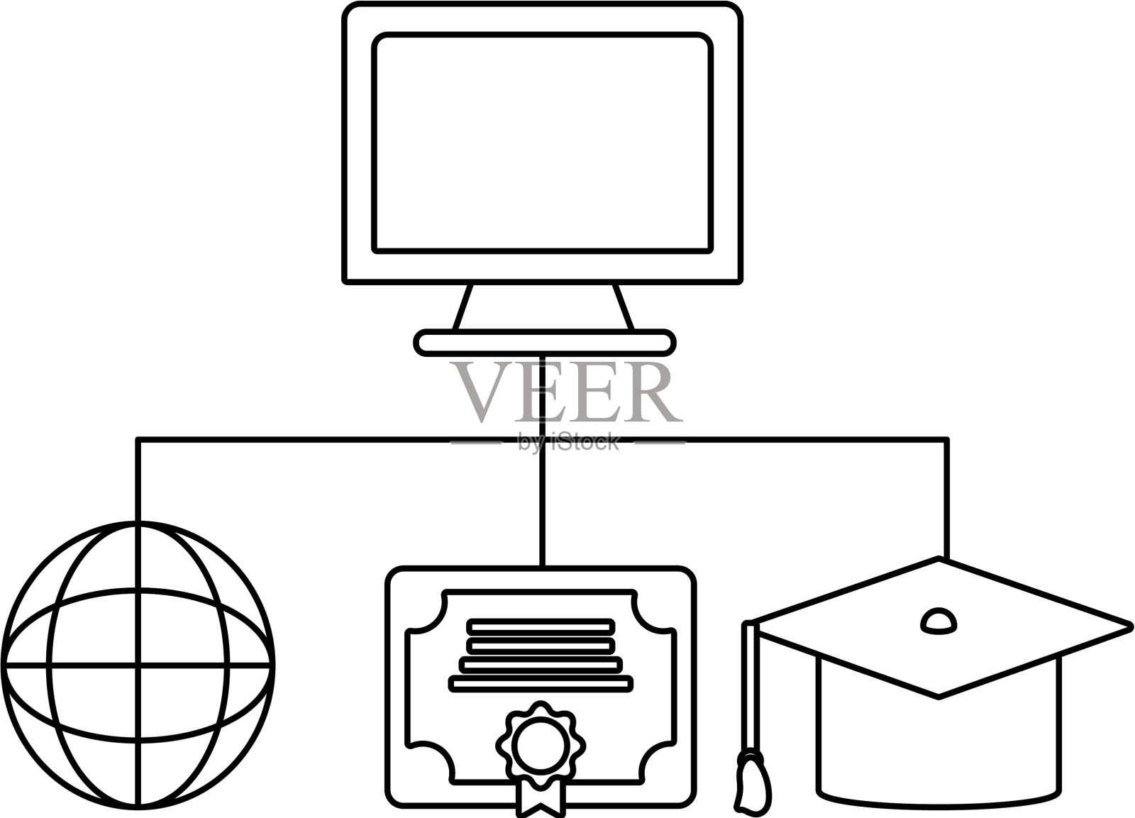 计算机及教育项目设计元素图片