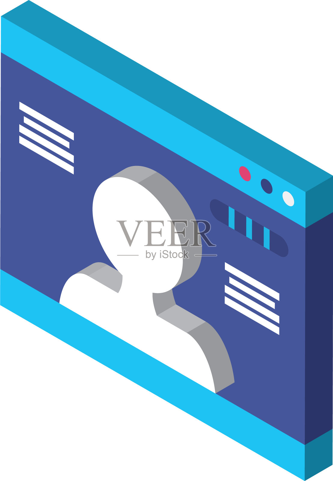 数字网站等距图标设计设计元素图片