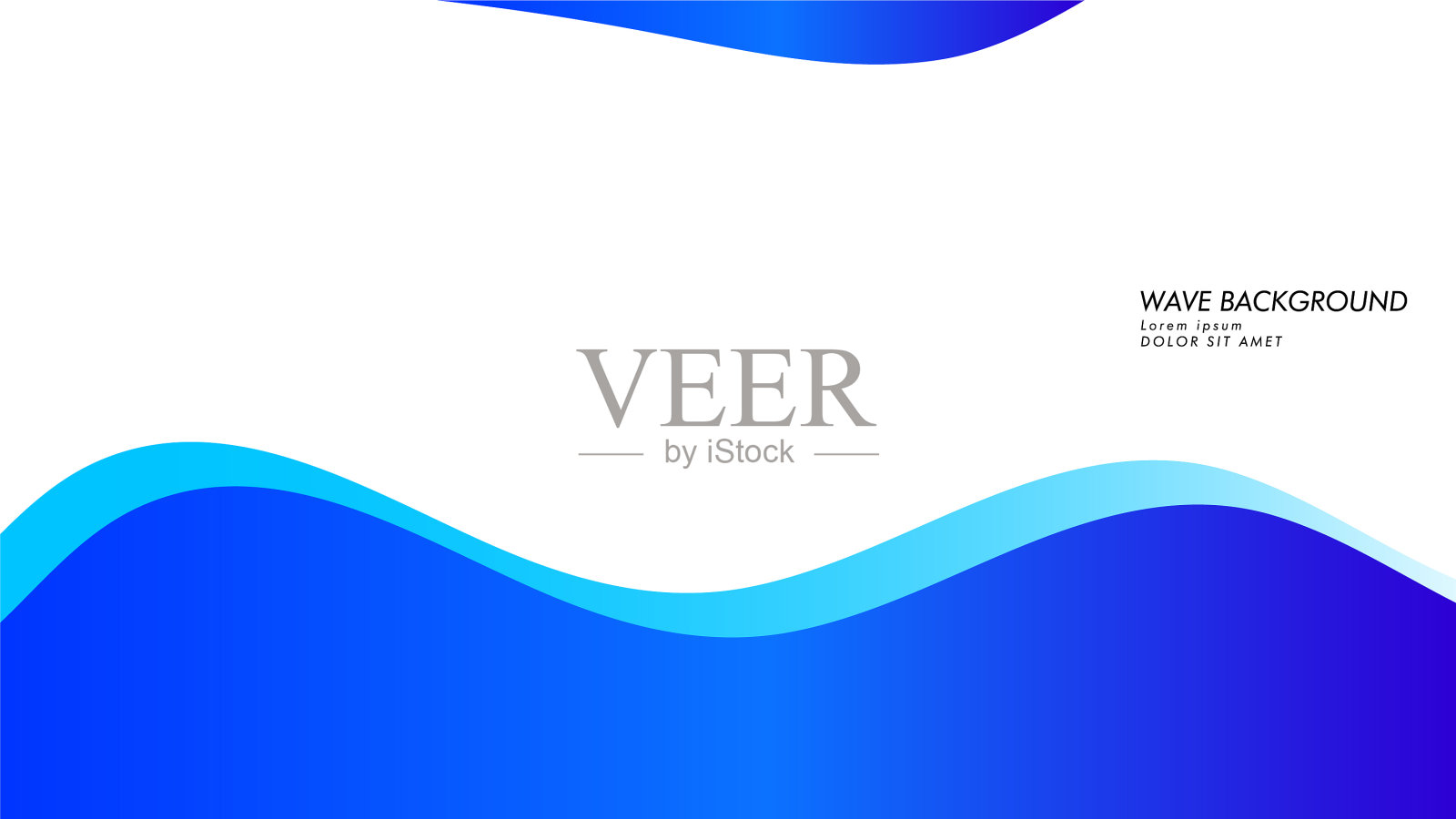 抽象波背景为蓝色插画图片素材