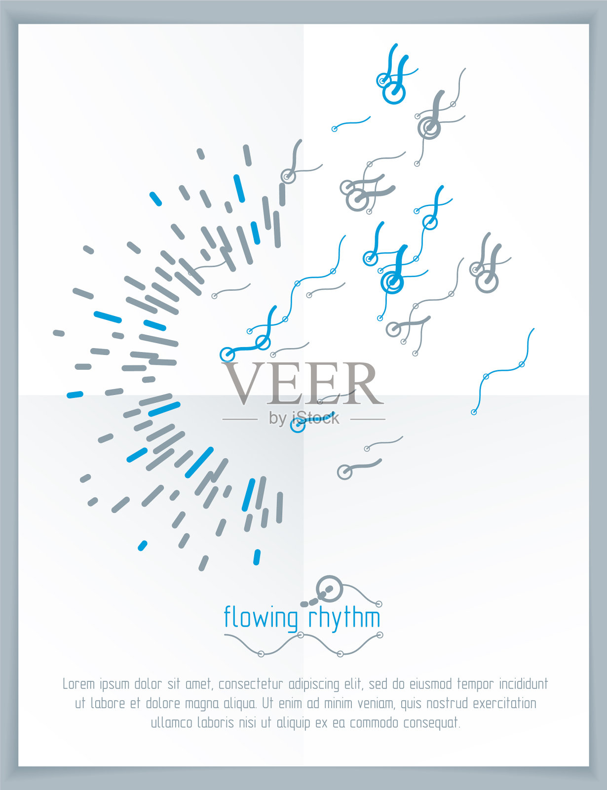 抽象的波浪线条图案可以艺术图形插画图片素材