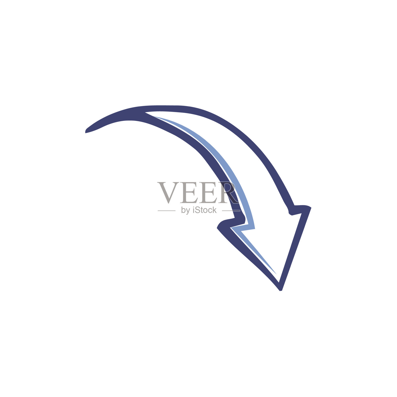 箭头设计指针返回隔离图标素材