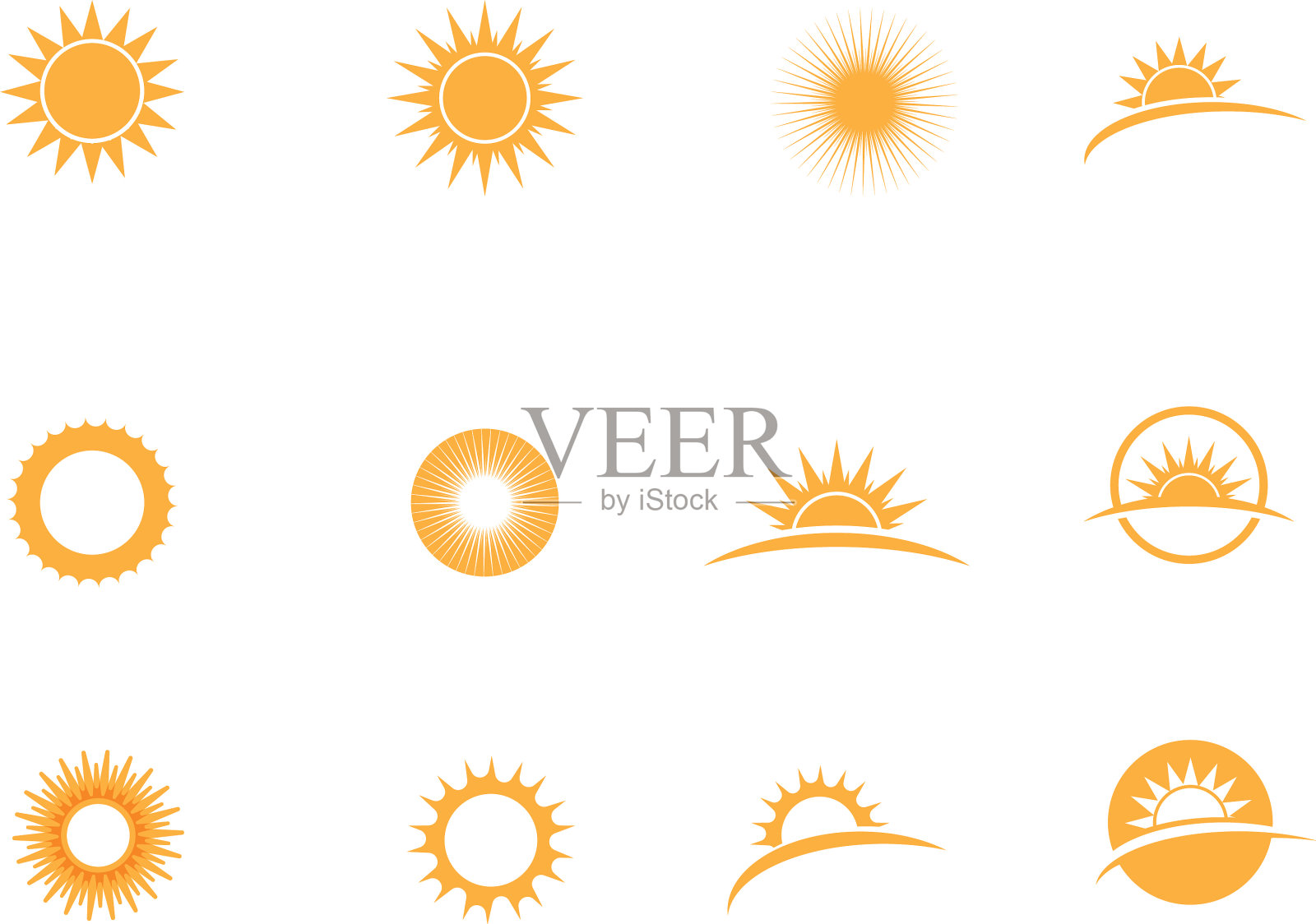 白色背景下的花朵特写镜头插画图片素材