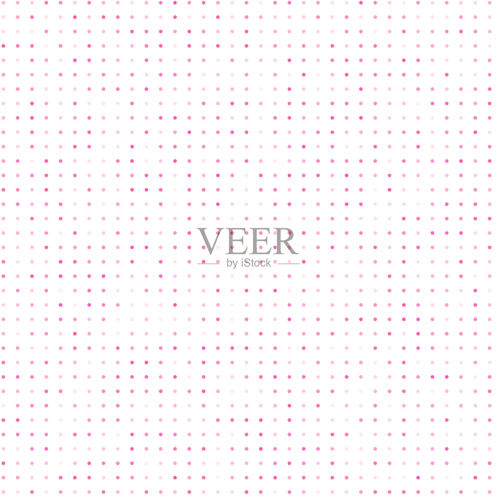 白色背景与粉红色的点插画图片素材