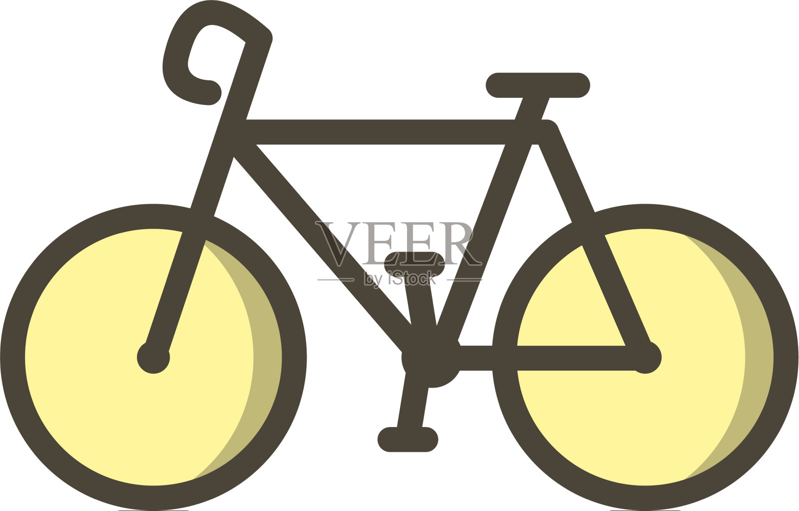 自行车图标设计元素图片