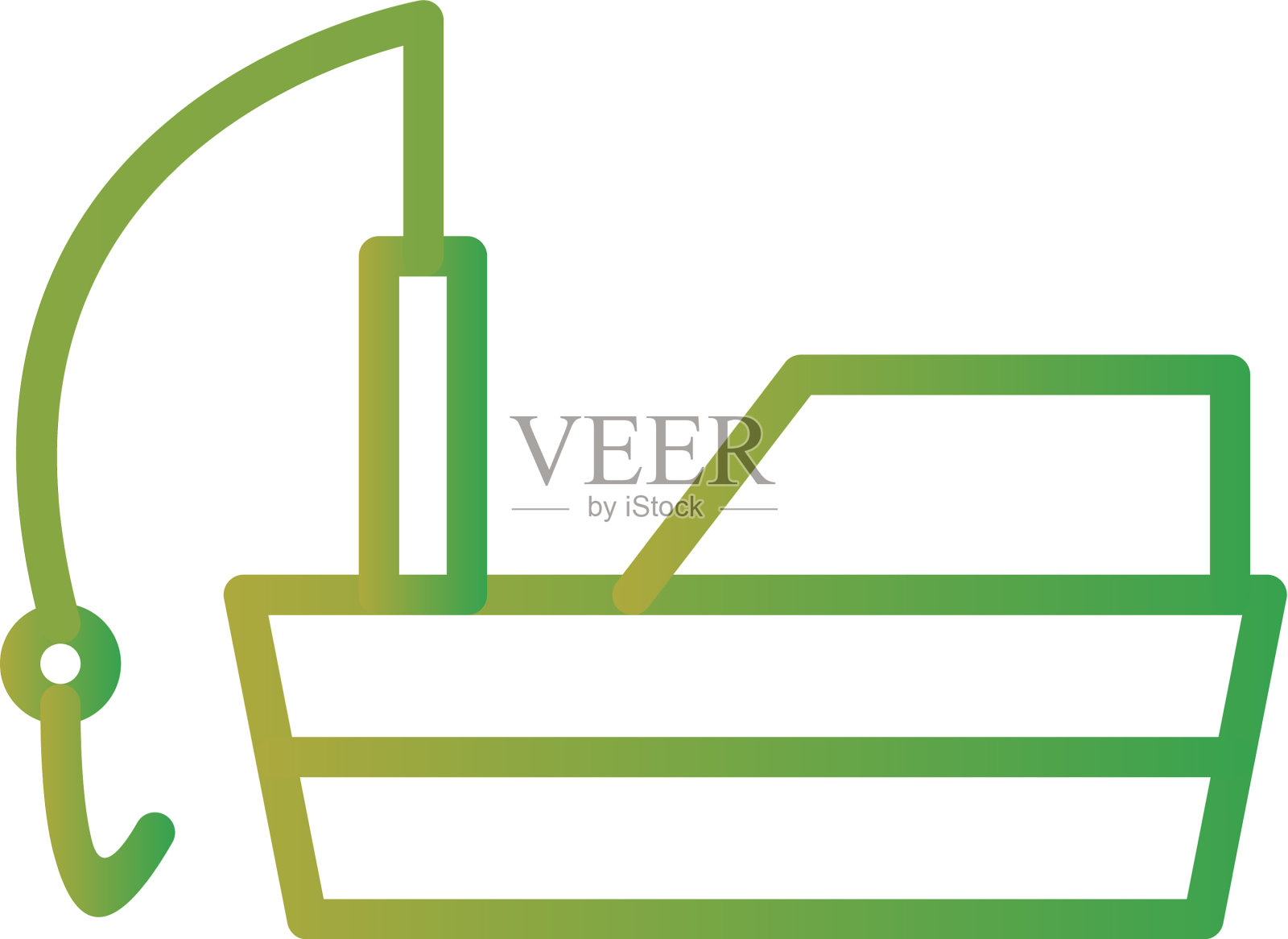 渔船图标设计元素图片