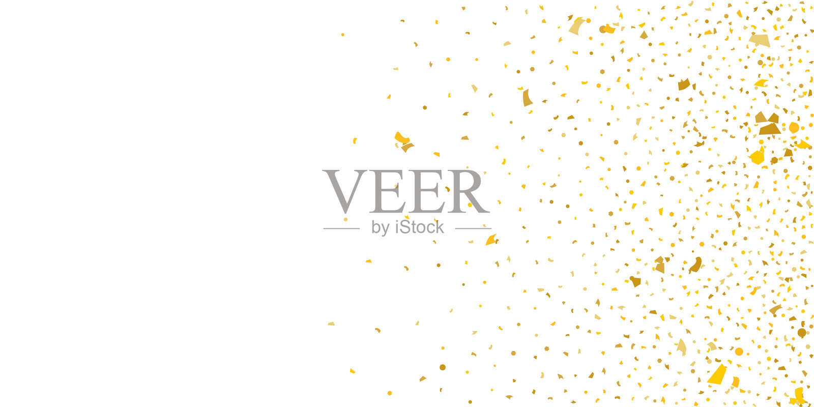 黄金闪闪发光的明星插画图片素材