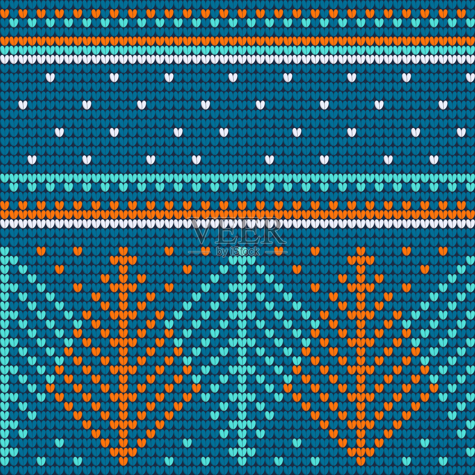 圣诞丑毛衣薄荷无缝图案插画图片素材